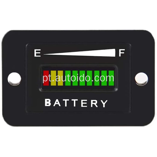 Indicador de bateria LED Carga da bateria e descarga